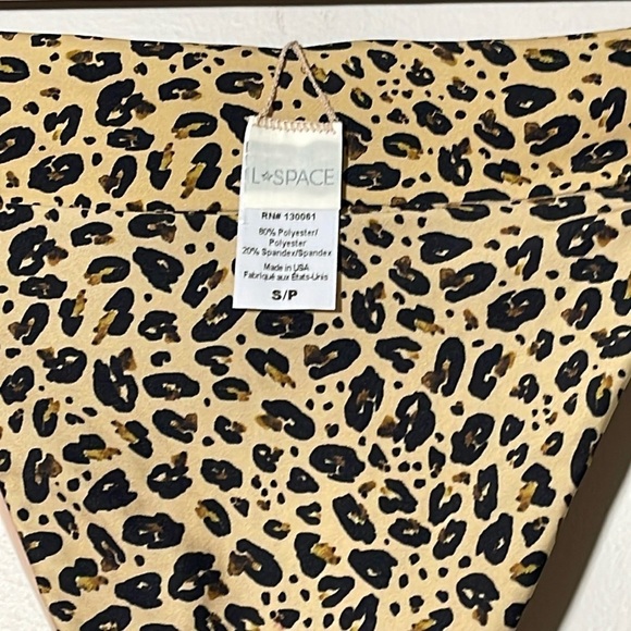 L*space Veronica Bikini Bottom in Leopard size S NEW $29 FINAL - Picture 4 of 6